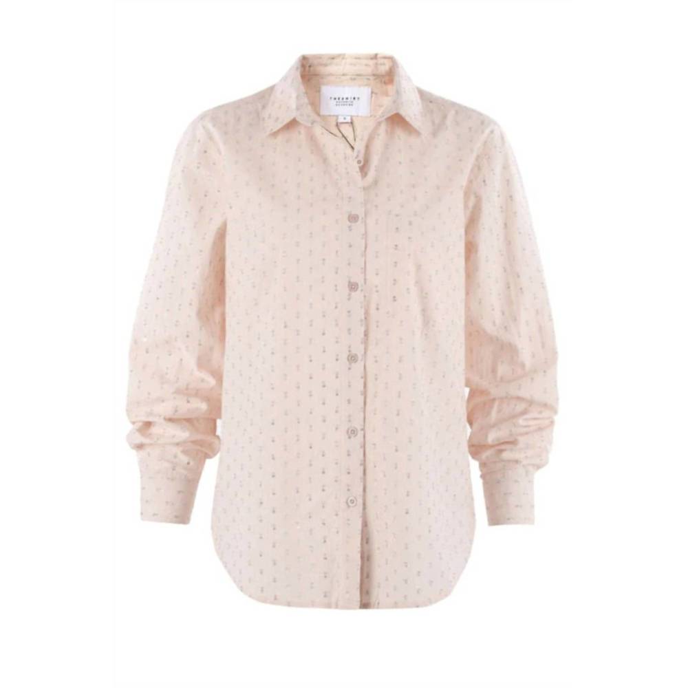 NEW THE SHIRT women's pia shirt in champagne lurex
